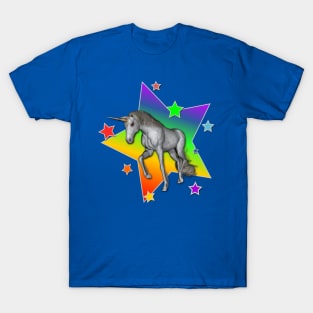 Rainbow Stars Unicorn T-Shirt